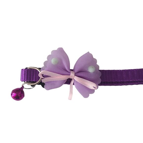 Breakaway Collar with Bow and Bell One Size Fits All‎ Never Worn - Picture 4 of 7